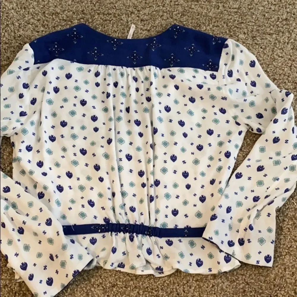 Free people long sleeve blouse
